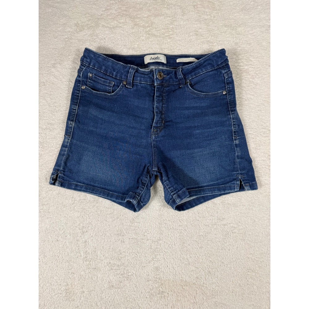 Angels Midi Shorts Womens 6 Blue Good Stretch Denim Medium Wash Casual Summer